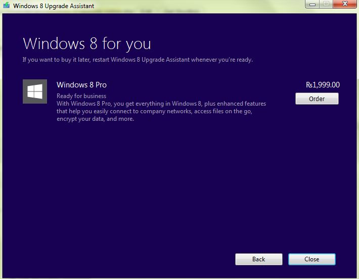 windows 8 upgrade software