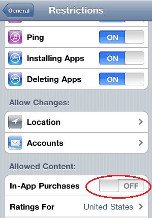 How To Disable In App Purchases On Iphone 3Gs
