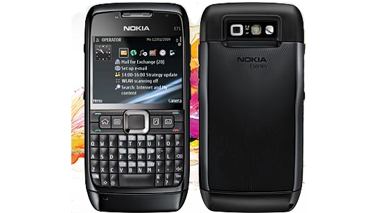 Nokia E71 in black colour