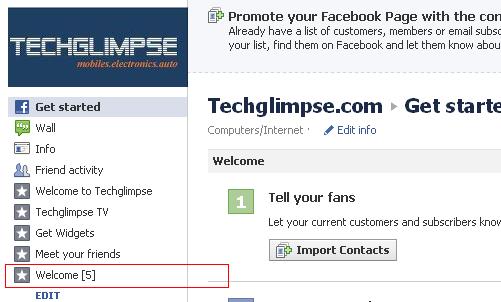 Add new tab to the facebook page