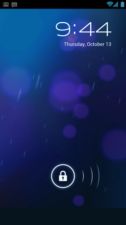 Android 4 Interface screen lock