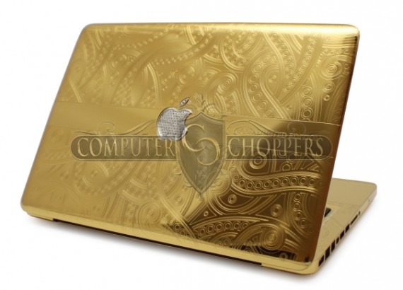 Gold and diamond graphic design macbook