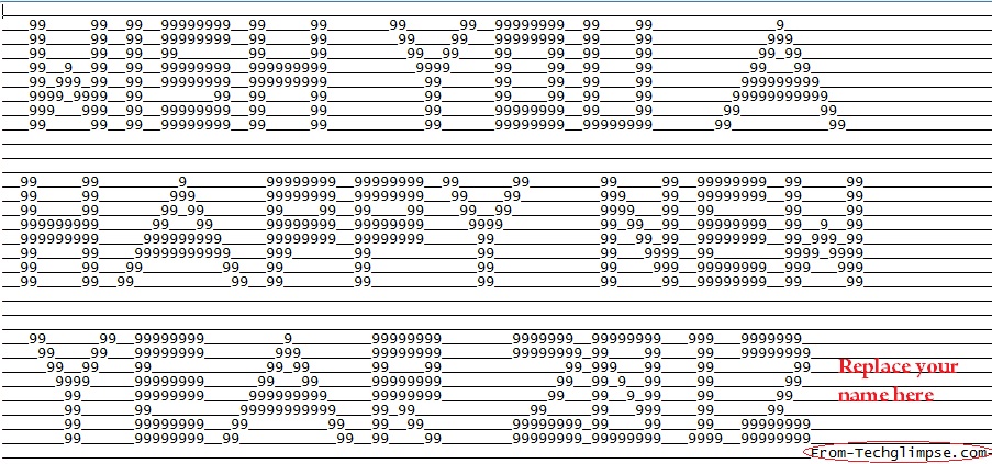 Happy new year notepad trick