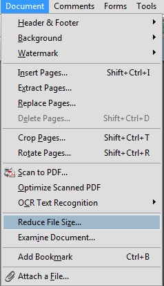 Reduce File Size - PDF