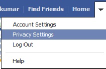 Click Privacy settings
