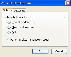 Panic Button options