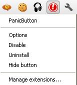 Panic buttons settings