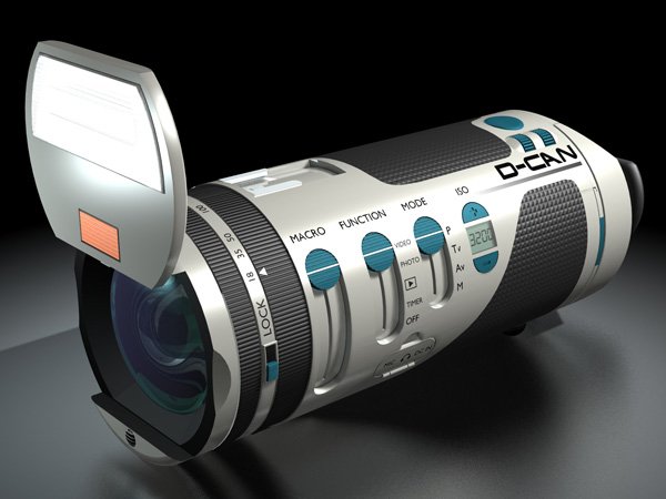 D-CAN - a cylindrical shaped camera