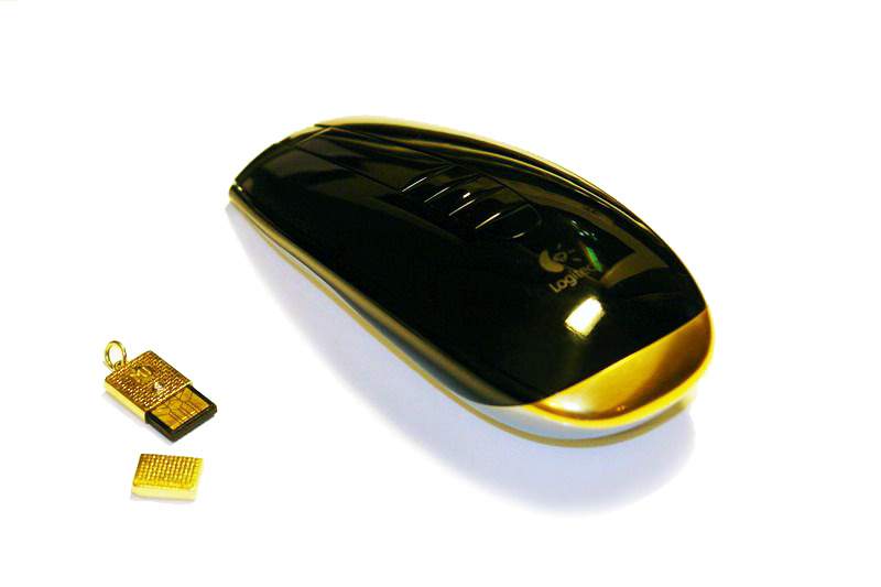 Logitech mouse 4d Gold coated