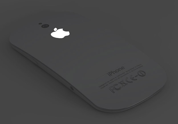 iPhone5 : glowing Apple logo