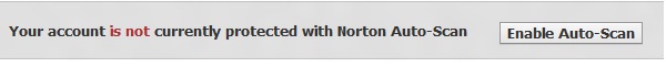 Norton Safe Web Auto scan feeds