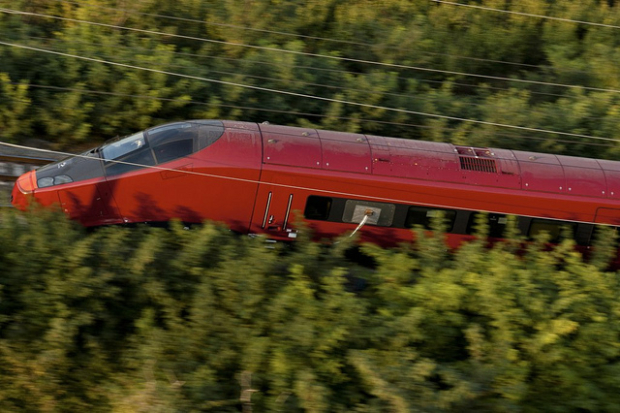 Italo Ferrari Style train in Europe
