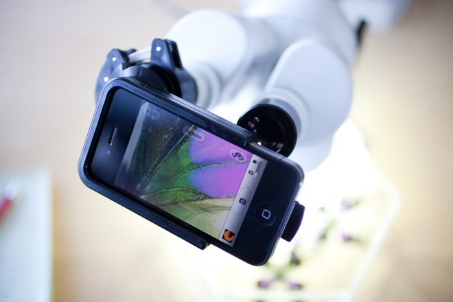 Magnifi, an microscope, telescope camera adapter for iPhone