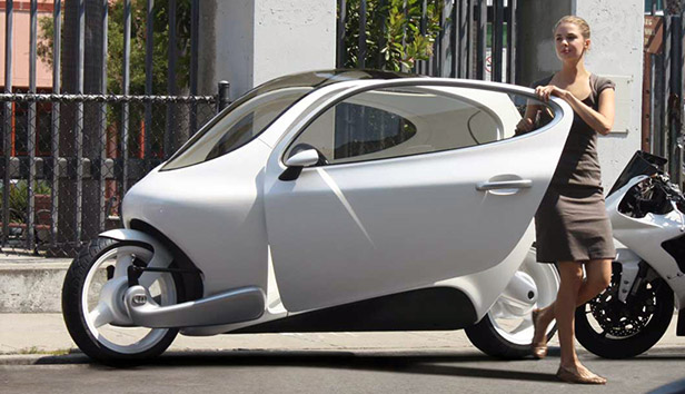 C1 Electric vehicle combines both the car and motor cycle