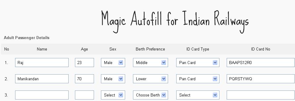 Fill in the passenger details (10 minutes prior to the actual ticket booking time) and hit the button "I'm feeling Lucky"