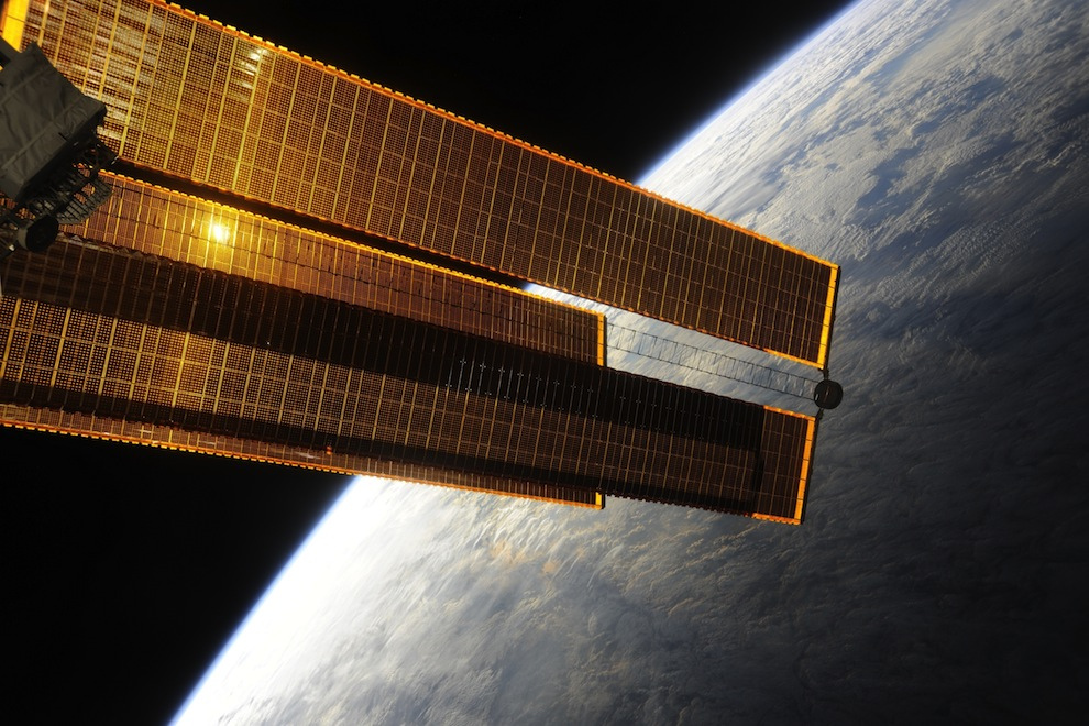 ISS Solar Panel from Space