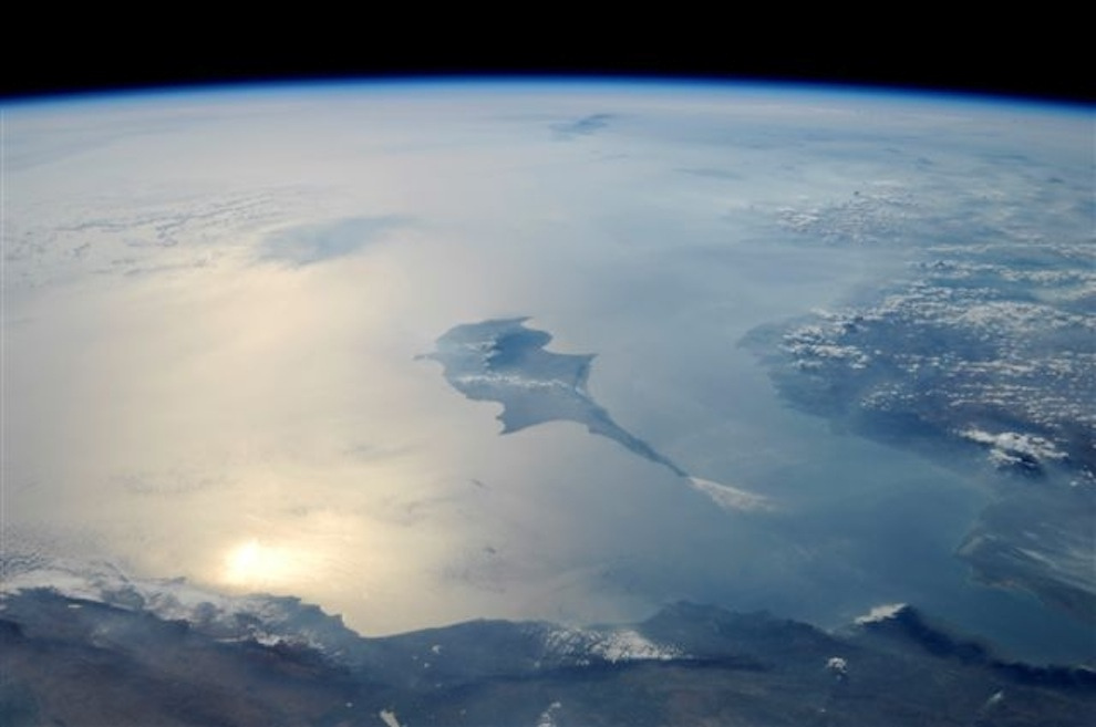 NASA Cyprus sunlight reflection