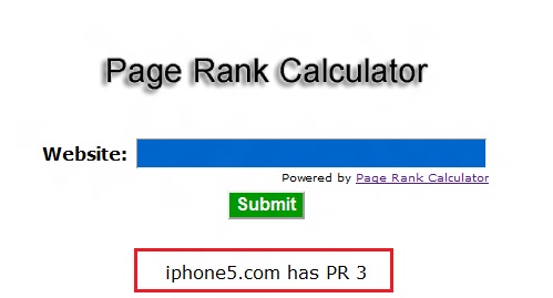 iPhone5.com, an blank website scores Google Page Rank 3