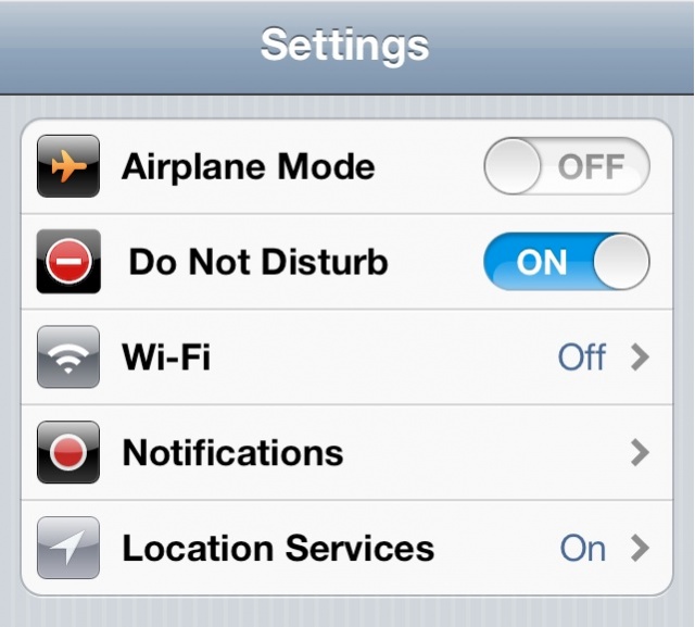 Disable the notifications that pop up in iPhone or iPad