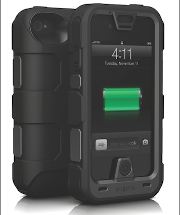 Mophie's military battery case has feed your iPhone battery almost twice