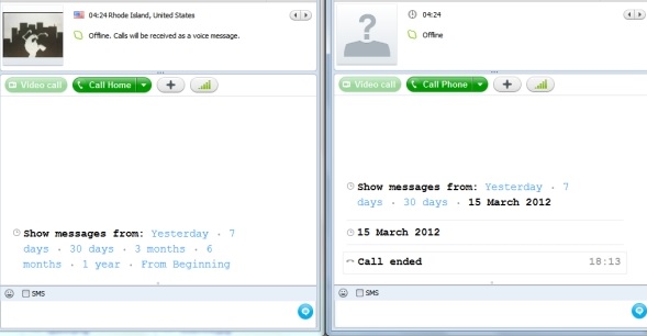Display Multiple Chat windows in Skype