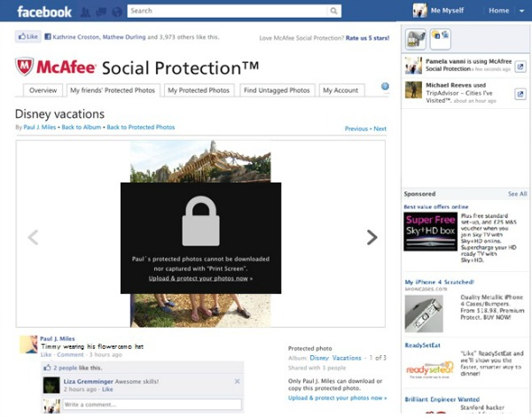 Social Protection plugin for Facebook