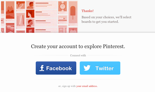 Pinterest removes Invite