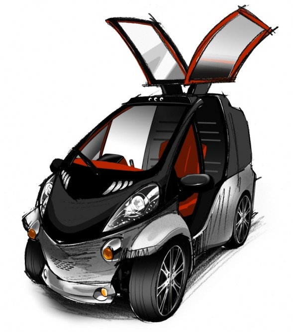 Toyota Smart INSECT front : with wing doors