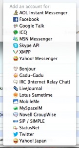 adium for mac contact list