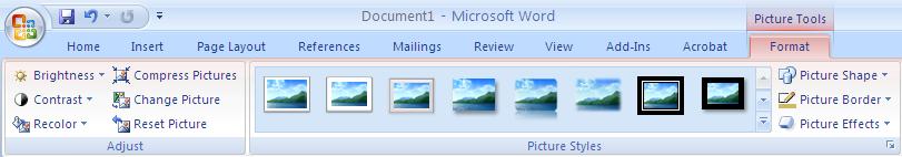 how to compress picture microsoft word 2010