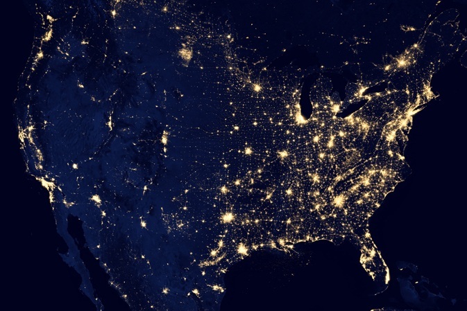 United States Night NASA
