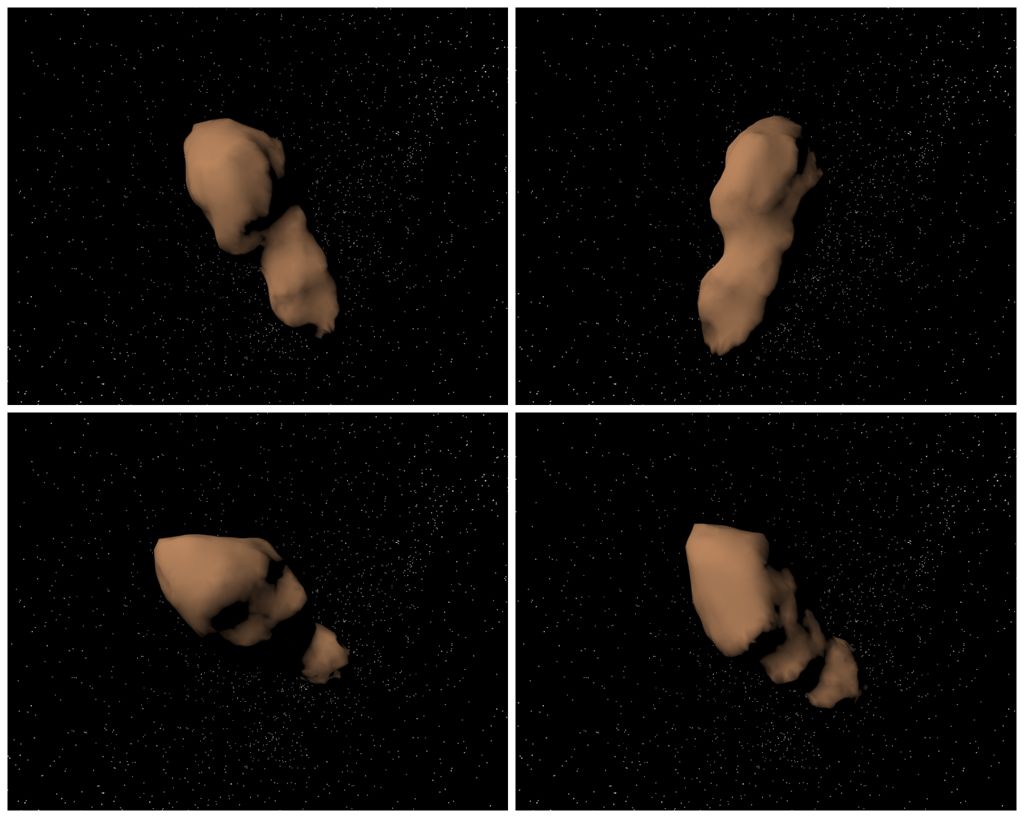 The shape of Toutatis Asteroid