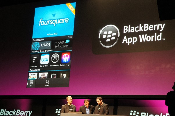 BlackBerry Foursquare App
