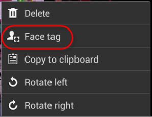 Disable Face tags in Galaxy S3