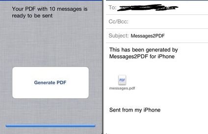 Messages 2 PDF Cydia app