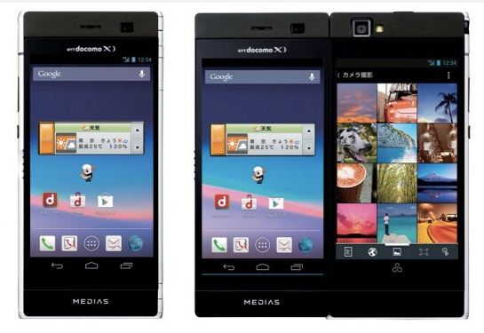 NTT DoCoMo's dual screen handset