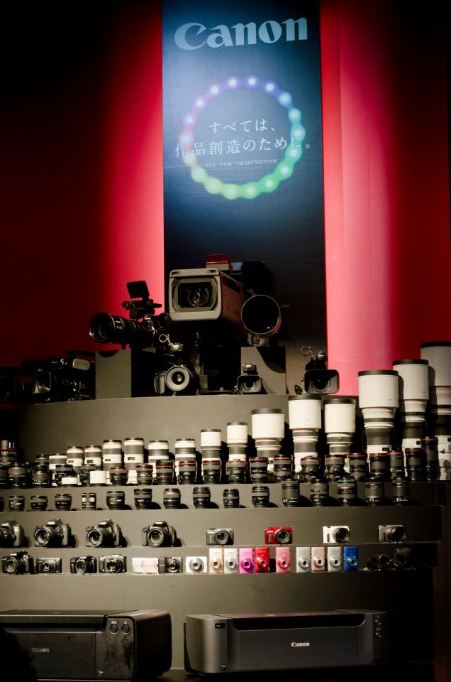 Canon shows off their full lineup of photography gear.