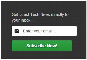 Email newsletter subscription button
