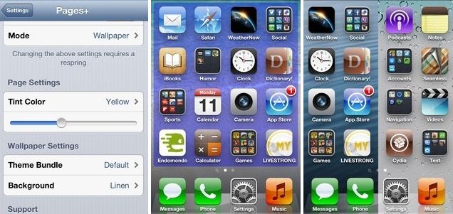 pages+ tweak from Cydia
