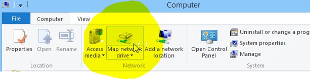 Map SkyDrive as NetworkDrive in Windows 8