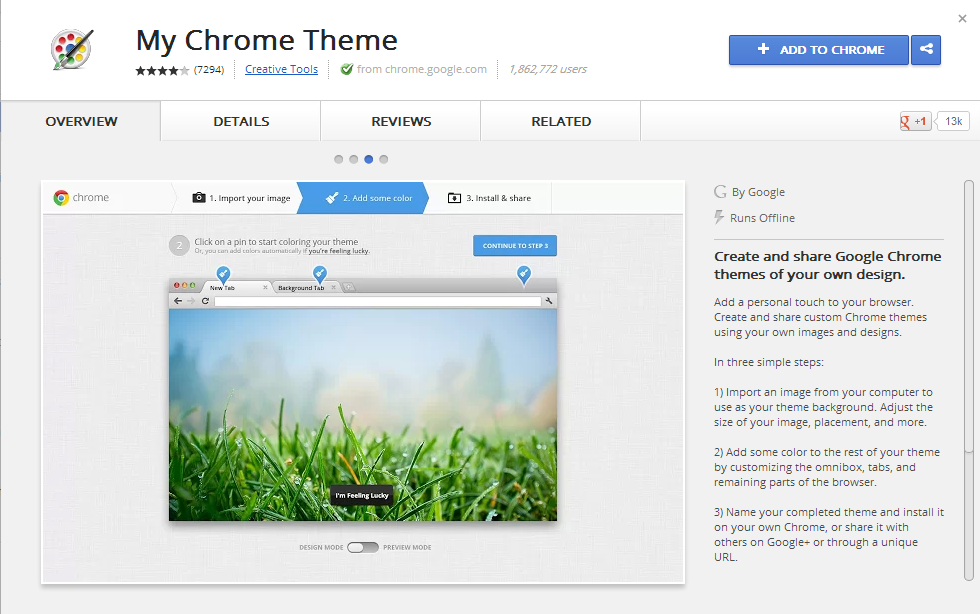 webstore google chrome themes