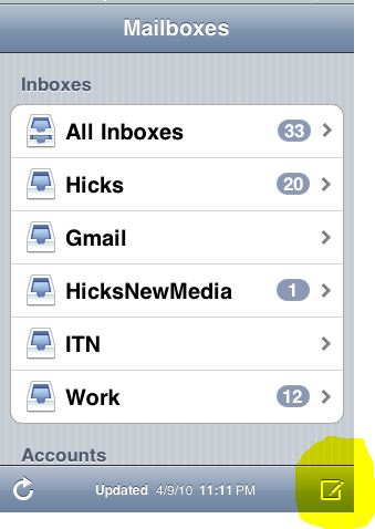Access all mail drafts quickly in iPhone