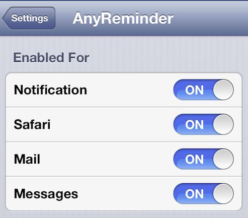 AnyReminder, a Cydia app