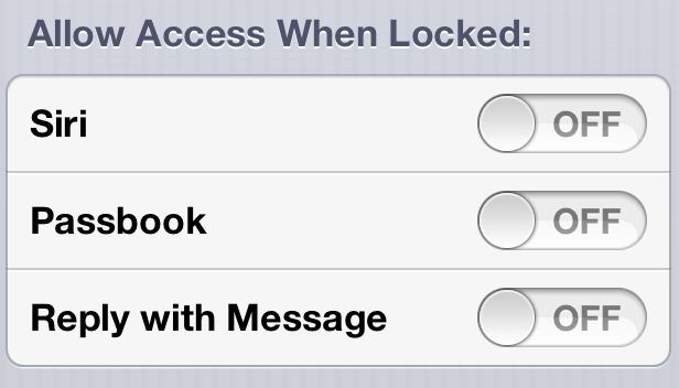 Disable Siri and Passbook from Lockscreen