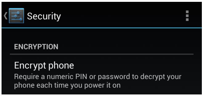 encrypt android phone security
