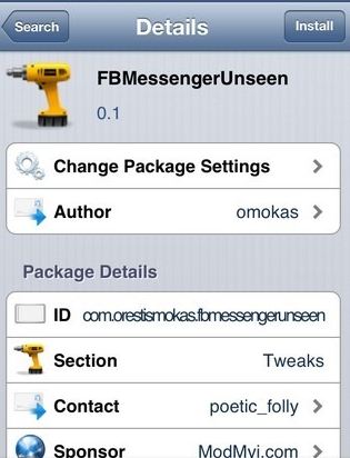 FBMessengerUnseen Cydia tweak