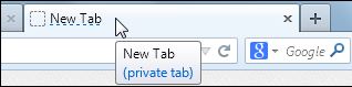 Private Tab add-on for Firefox