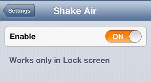 Shake Air, a jailbreak tweak