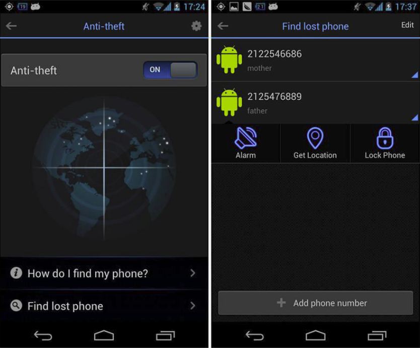 AMC Anti-theft android device