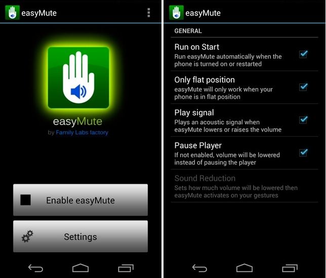 easyMute for Android